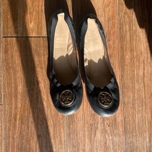 Tory Burch Black Ballet Flats